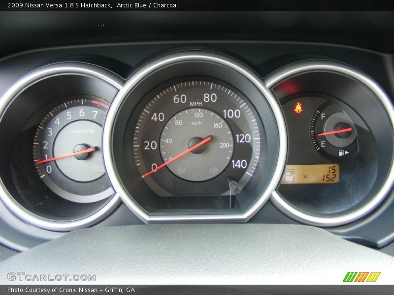 Arctic Blue / Charcoal 2009 Nissan Versa 1.8 S Hatchback