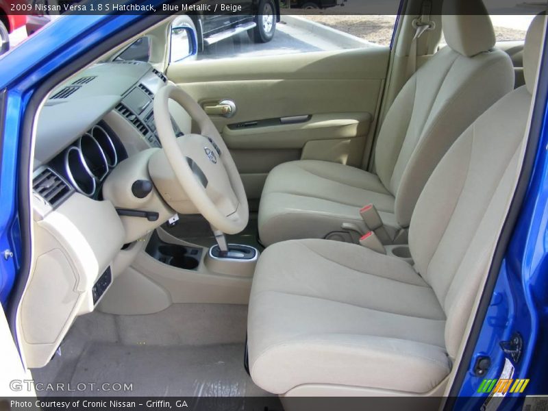 Blue Metallic / Beige 2009 Nissan Versa 1.8 S Hatchback