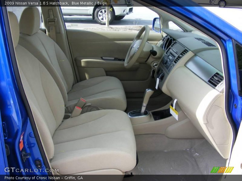 Blue Metallic / Beige 2009 Nissan Versa 1.8 S Hatchback