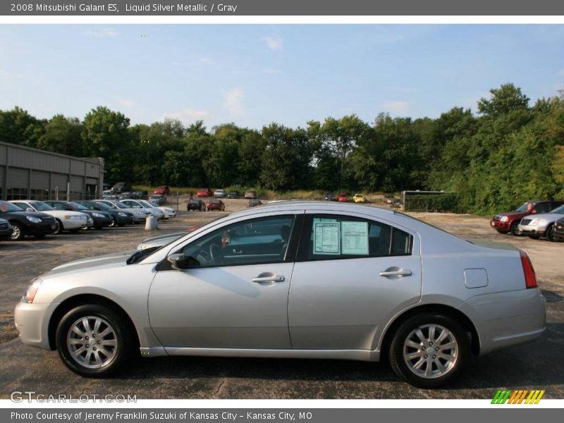 Liquid Silver Metallic / Gray 2008 Mitsubishi Galant ES