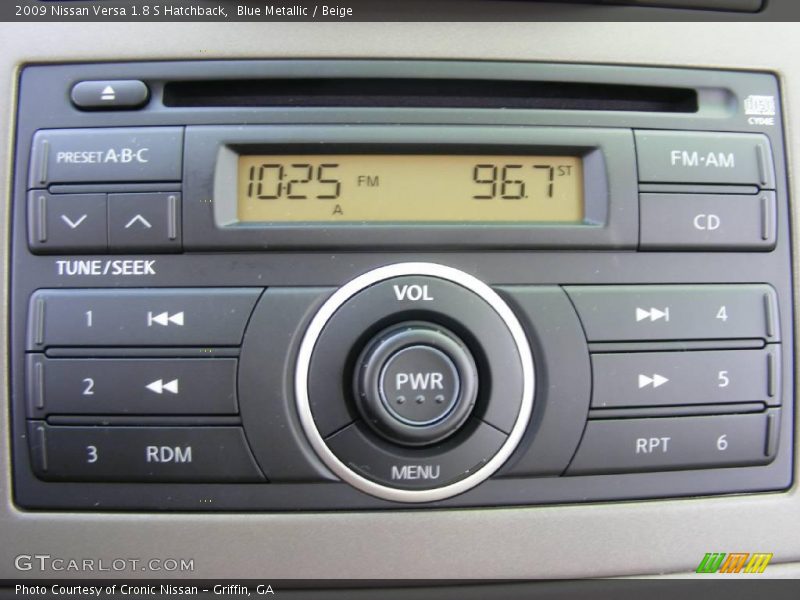Blue Metallic / Beige 2009 Nissan Versa 1.8 S Hatchback