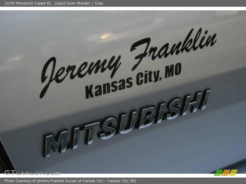 Liquid Silver Metallic / Gray 2008 Mitsubishi Galant ES