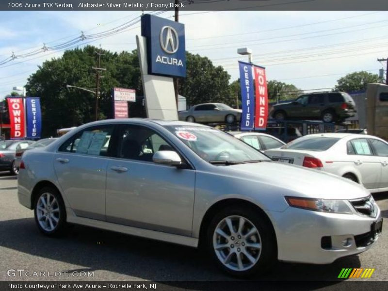 Alabaster Silver Metallic / Ebony Black 2006 Acura TSX Sedan