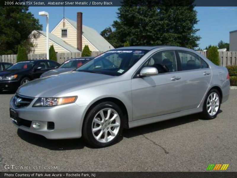 Alabaster Silver Metallic / Ebony Black 2006 Acura TSX Sedan