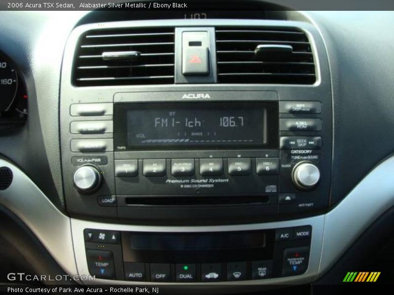 Alabaster Silver Metallic / Ebony Black 2006 Acura TSX Sedan
