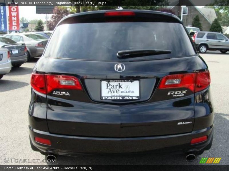 Nighthawk Black Pearl / Taupe 2007 Acura RDX Technology