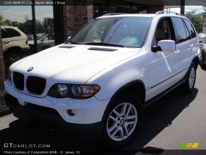 Alpine White / Beige 2006 BMW X5 3.0i