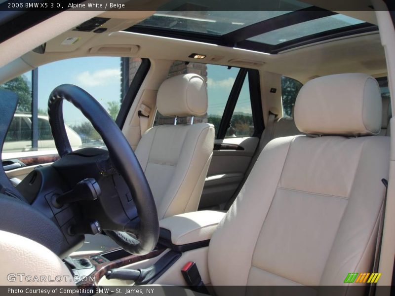 Alpine White / Beige 2006 BMW X5 3.0i
