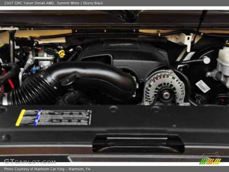Summit White / Ebony Black 2007 GMC Yukon Denali AWD
