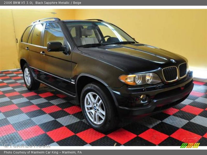 Black Sapphire Metallic / Beige 2006 BMW X5 3.0i
