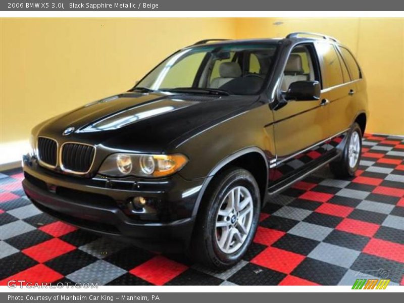 Black Sapphire Metallic / Beige 2006 BMW X5 3.0i