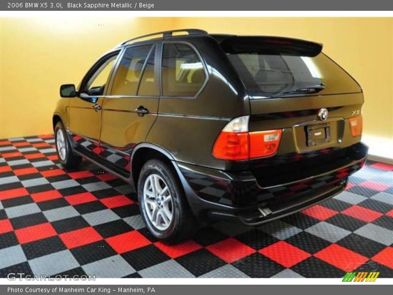 Black Sapphire Metallic / Beige 2006 BMW X5 3.0i
