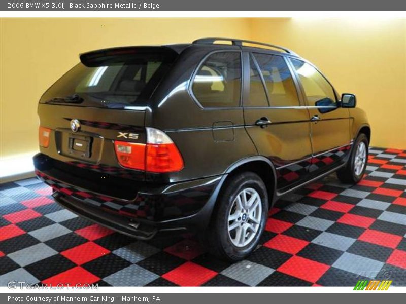 Black Sapphire Metallic / Beige 2006 BMW X5 3.0i