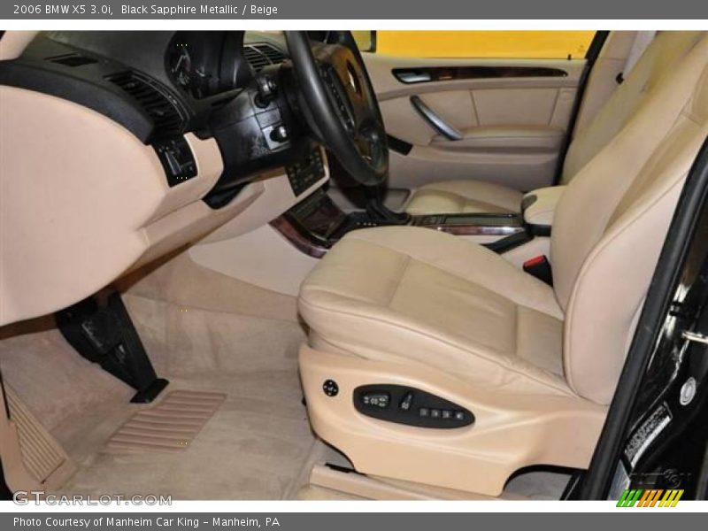 Black Sapphire Metallic / Beige 2006 BMW X5 3.0i
