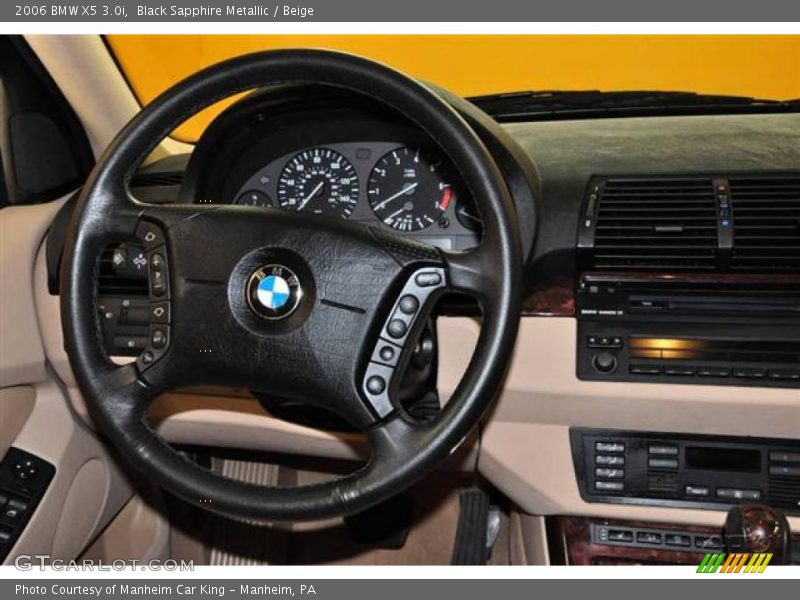 Black Sapphire Metallic / Beige 2006 BMW X5 3.0i