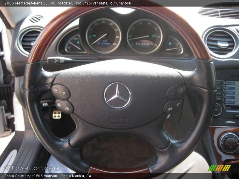 Iridium Silver Metallic / Charcoal 2006 Mercedes-Benz SL 500 Roadster