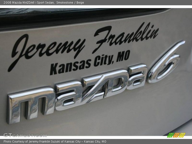 Smokestone / Beige 2008 Mazda MAZDA6 i Sport Sedan