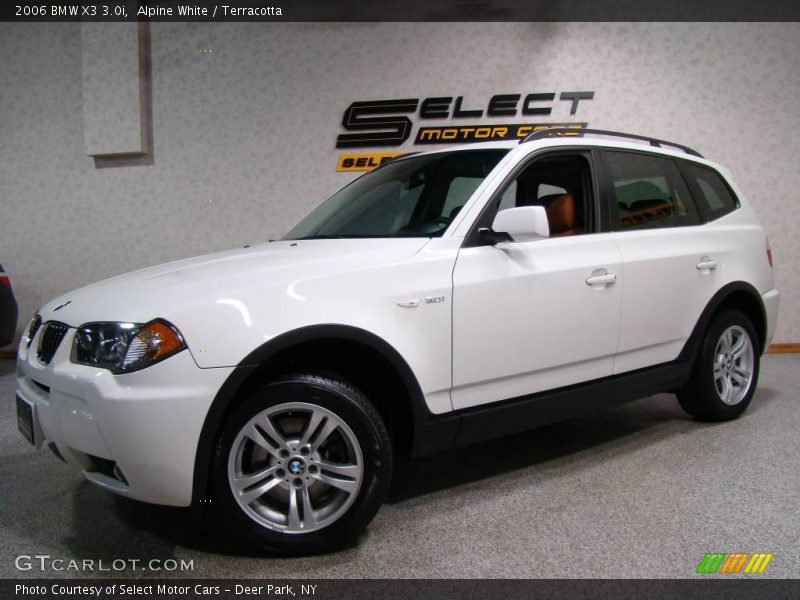 Alpine White / Terracotta 2006 BMW X3 3.0i