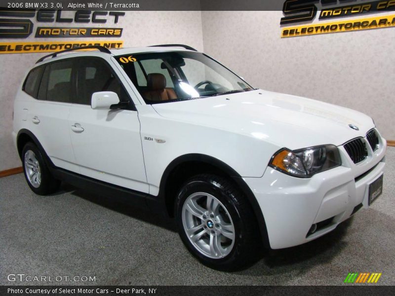 Alpine White / Terracotta 2006 BMW X3 3.0i