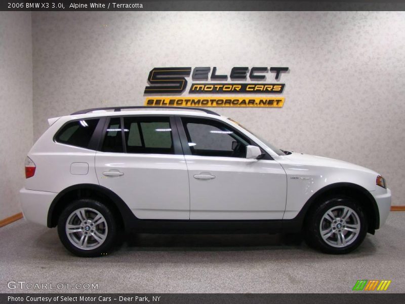 Alpine White / Terracotta 2006 BMW X3 3.0i