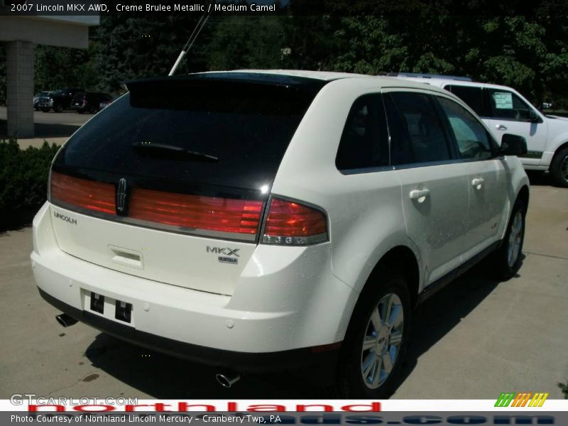 Creme Brulee Metallic / Medium Camel 2007 Lincoln MKX AWD