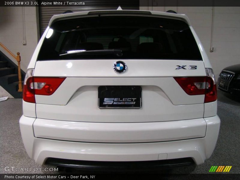 Alpine White / Terracotta 2006 BMW X3 3.0i
