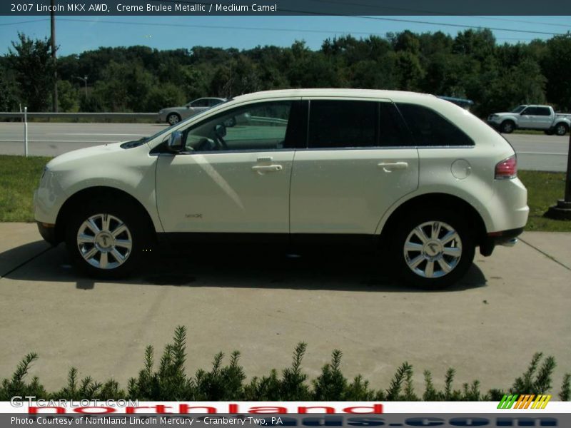 Creme Brulee Metallic / Medium Camel 2007 Lincoln MKX AWD