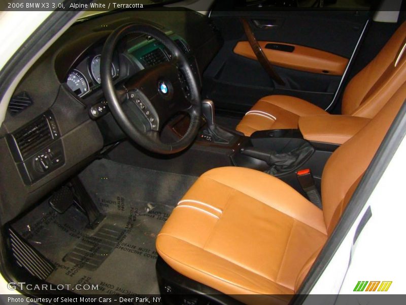 Alpine White / Terracotta 2006 BMW X3 3.0i