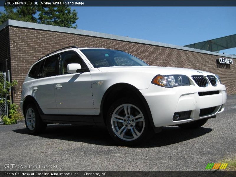Alpine White / Sand Beige 2006 BMW X3 3.0i
