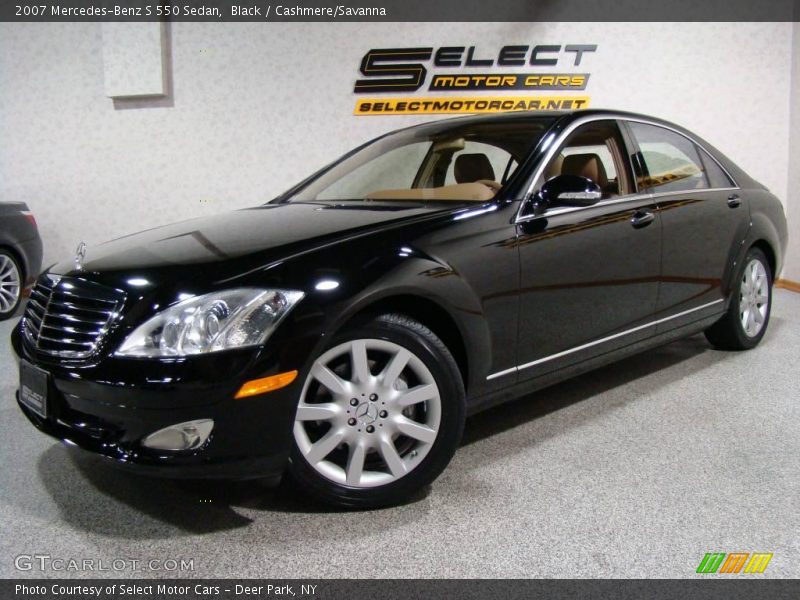 Black / Cashmere/Savanna 2007 Mercedes-Benz S 550 Sedan