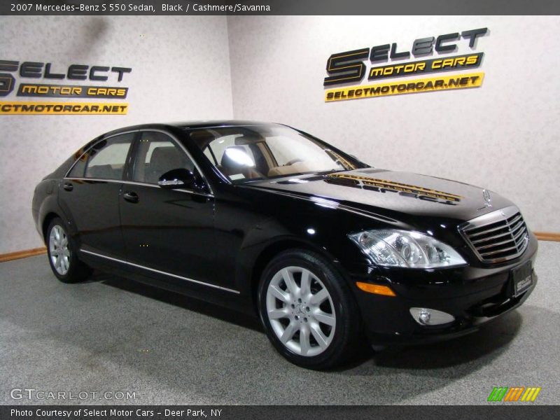 Black / Cashmere/Savanna 2007 Mercedes-Benz S 550 Sedan