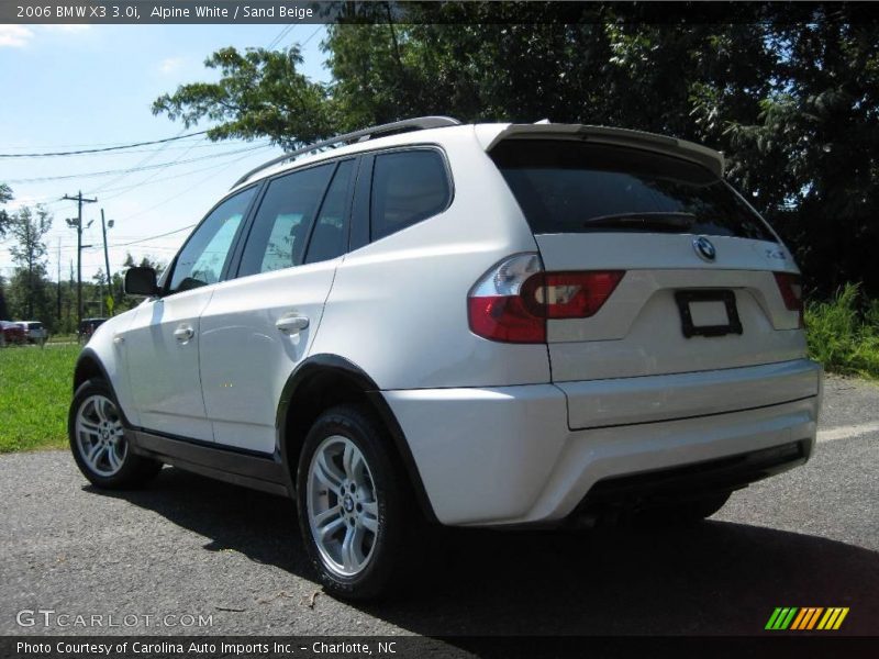 Alpine White / Sand Beige 2006 BMW X3 3.0i