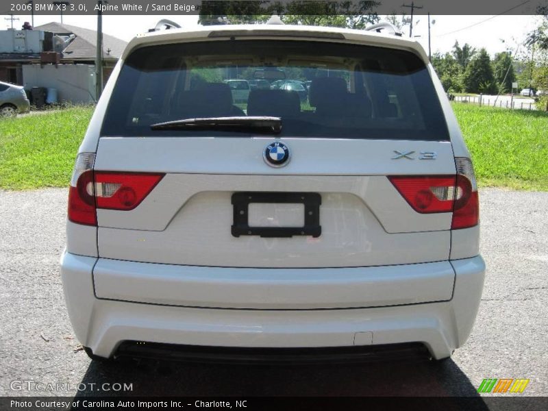 Alpine White / Sand Beige 2006 BMW X3 3.0i