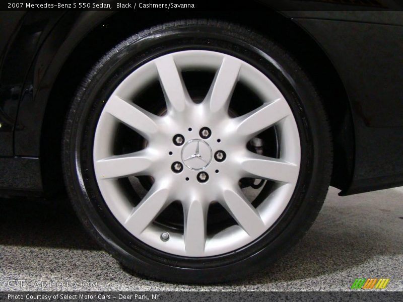 Black / Cashmere/Savanna 2007 Mercedes-Benz S 550 Sedan