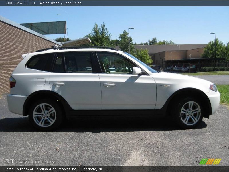 Alpine White / Sand Beige 2006 BMW X3 3.0i