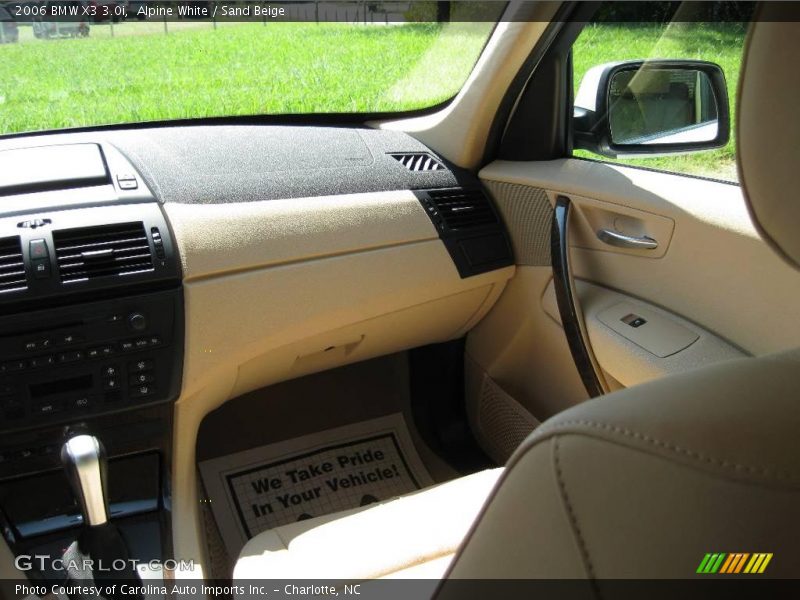 Alpine White / Sand Beige 2006 BMW X3 3.0i
