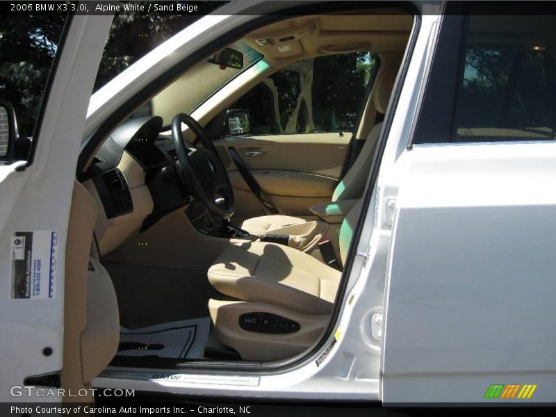 Alpine White / Sand Beige 2006 BMW X3 3.0i