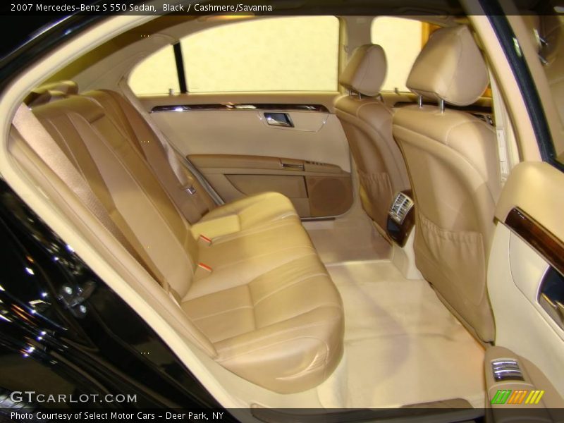 Black / Cashmere/Savanna 2007 Mercedes-Benz S 550 Sedan