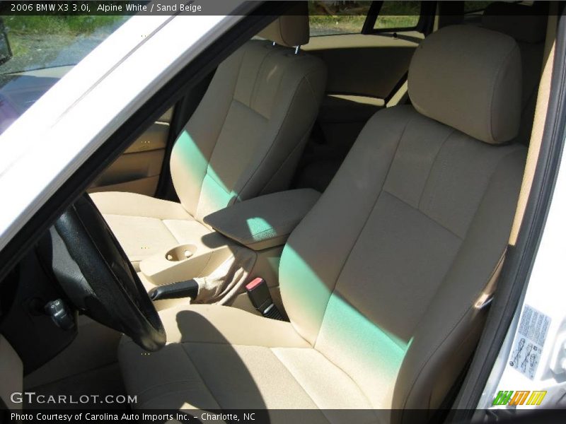 Alpine White / Sand Beige 2006 BMW X3 3.0i