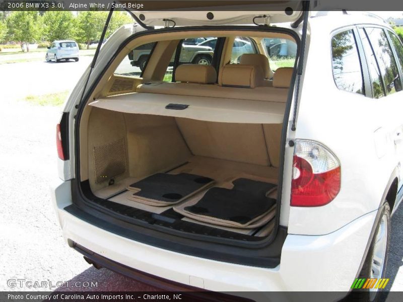 Alpine White / Sand Beige 2006 BMW X3 3.0i