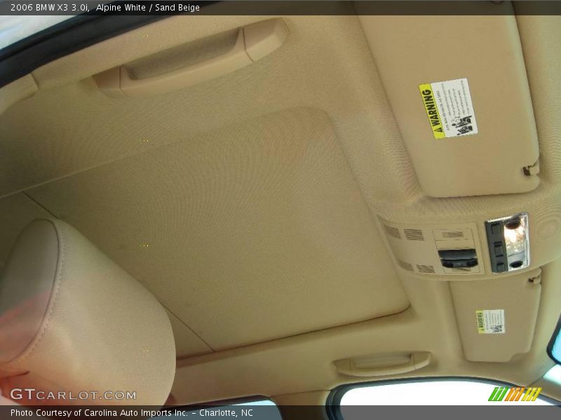 Alpine White / Sand Beige 2006 BMW X3 3.0i
