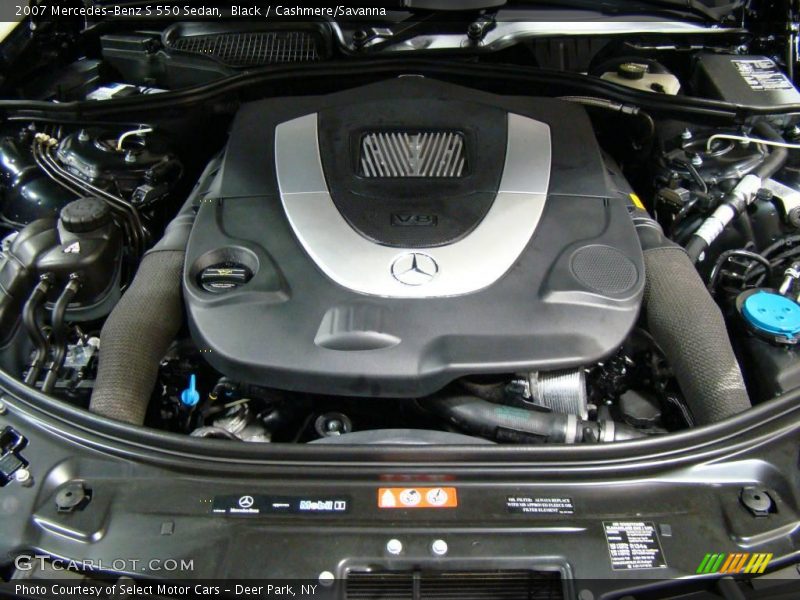 Black / Cashmere/Savanna 2007 Mercedes-Benz S 550 Sedan