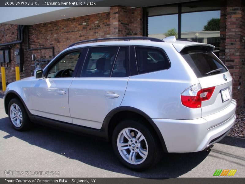 Titanium Silver Metallic / Black 2006 BMW X3 3.0i