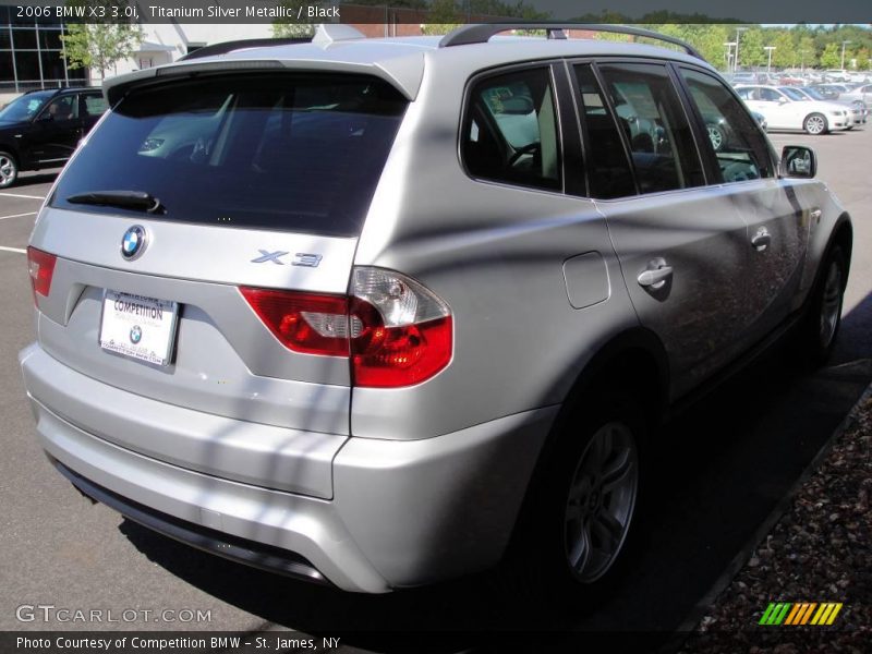 Titanium Silver Metallic / Black 2006 BMW X3 3.0i