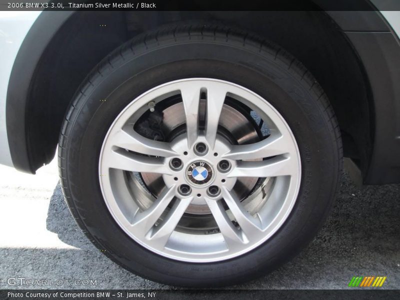 Titanium Silver Metallic / Black 2006 BMW X3 3.0i