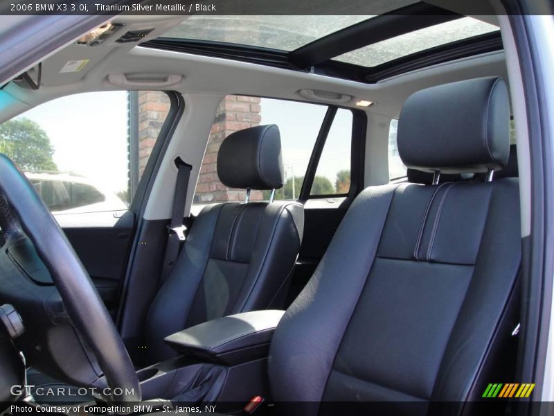 Titanium Silver Metallic / Black 2006 BMW X3 3.0i