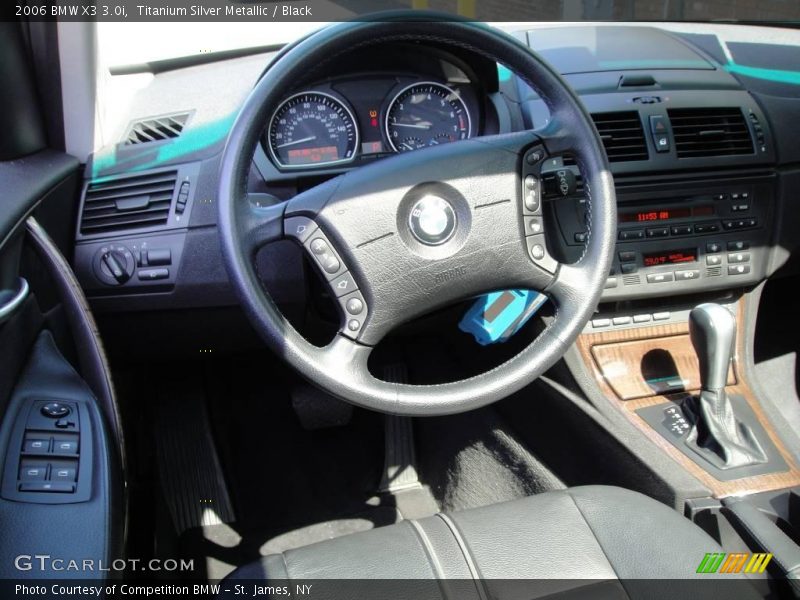 Titanium Silver Metallic / Black 2006 BMW X3 3.0i
