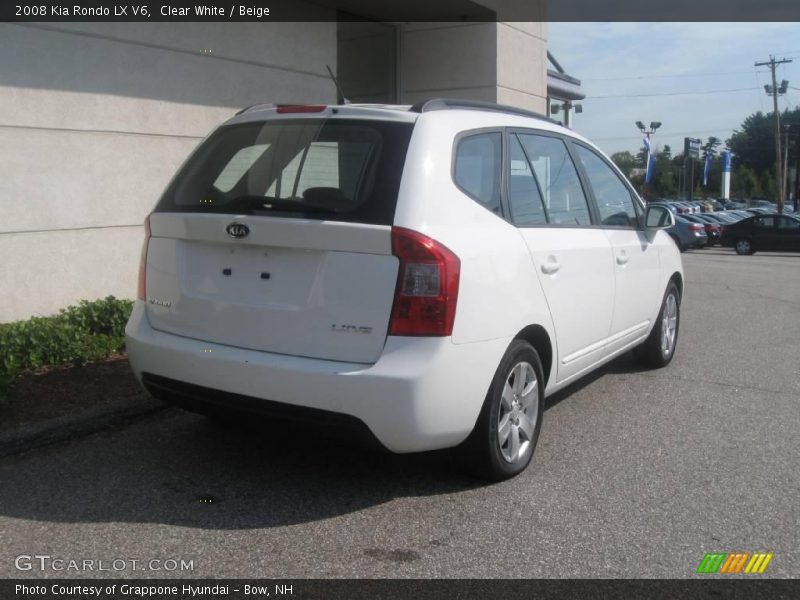 Clear White / Beige 2008 Kia Rondo LX V6