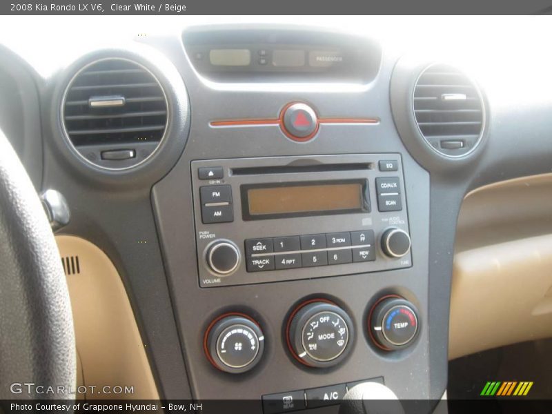 Clear White / Beige 2008 Kia Rondo LX V6