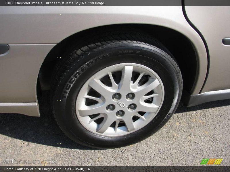 Bronzemist Metallic / Neutral Beige 2003 Chevrolet Impala